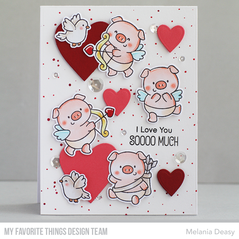 Handmade card from Melania Deasy featuring products from My Favorite Things #mftstamps