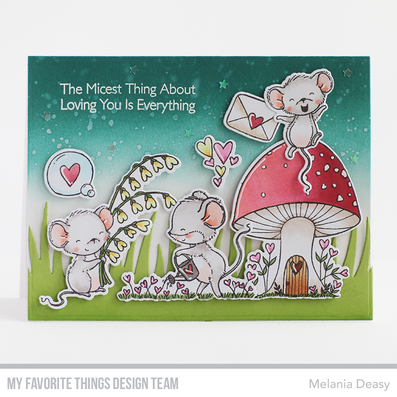 Handmade card from Melania Deasy featuring products from My Favorite Things #mftstamps