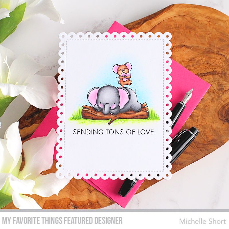 Handmade card from Michelle Short featuring products from My Favorite Things #mftstamps