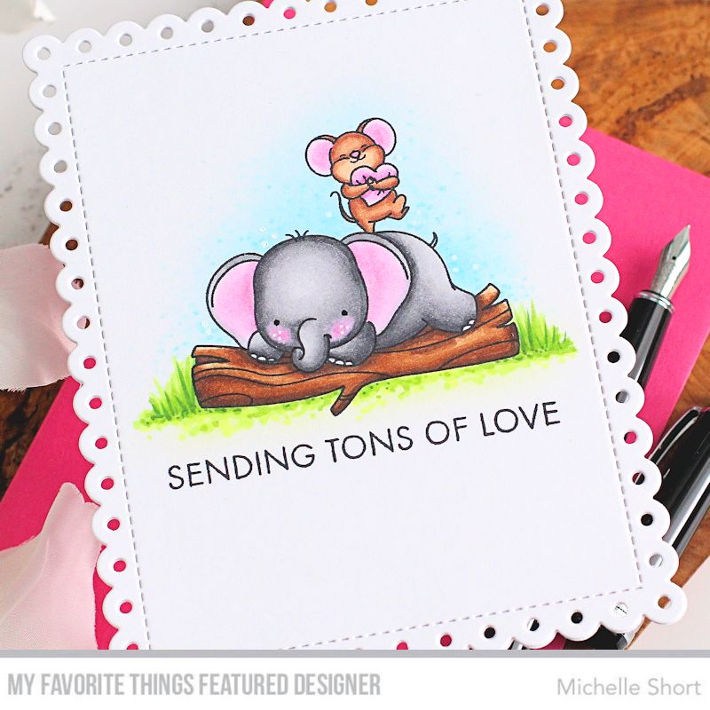 Handmade card from Michelle Short featuring products from My Favorite Things #mftstamps