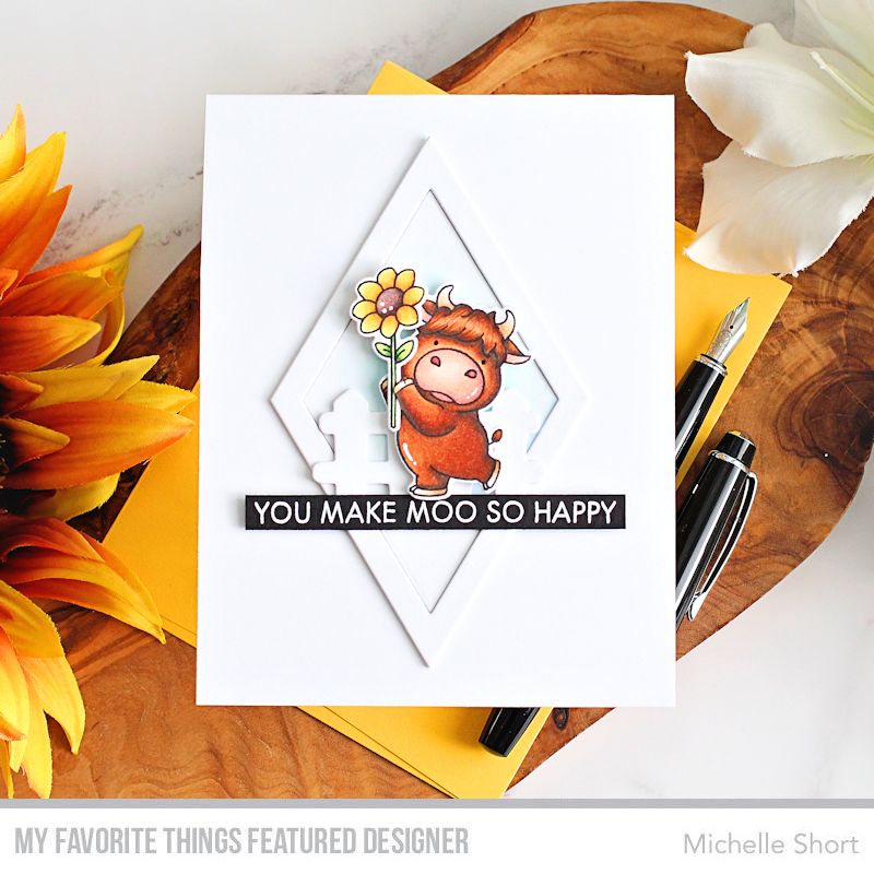 Handmade card from Michelle Short featuring products from My Favorite Things #mftstamps