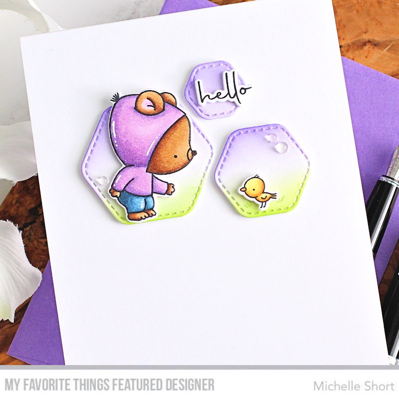 Handmade card from Michelle Short featuring products from My Favorite Things #mftstamps