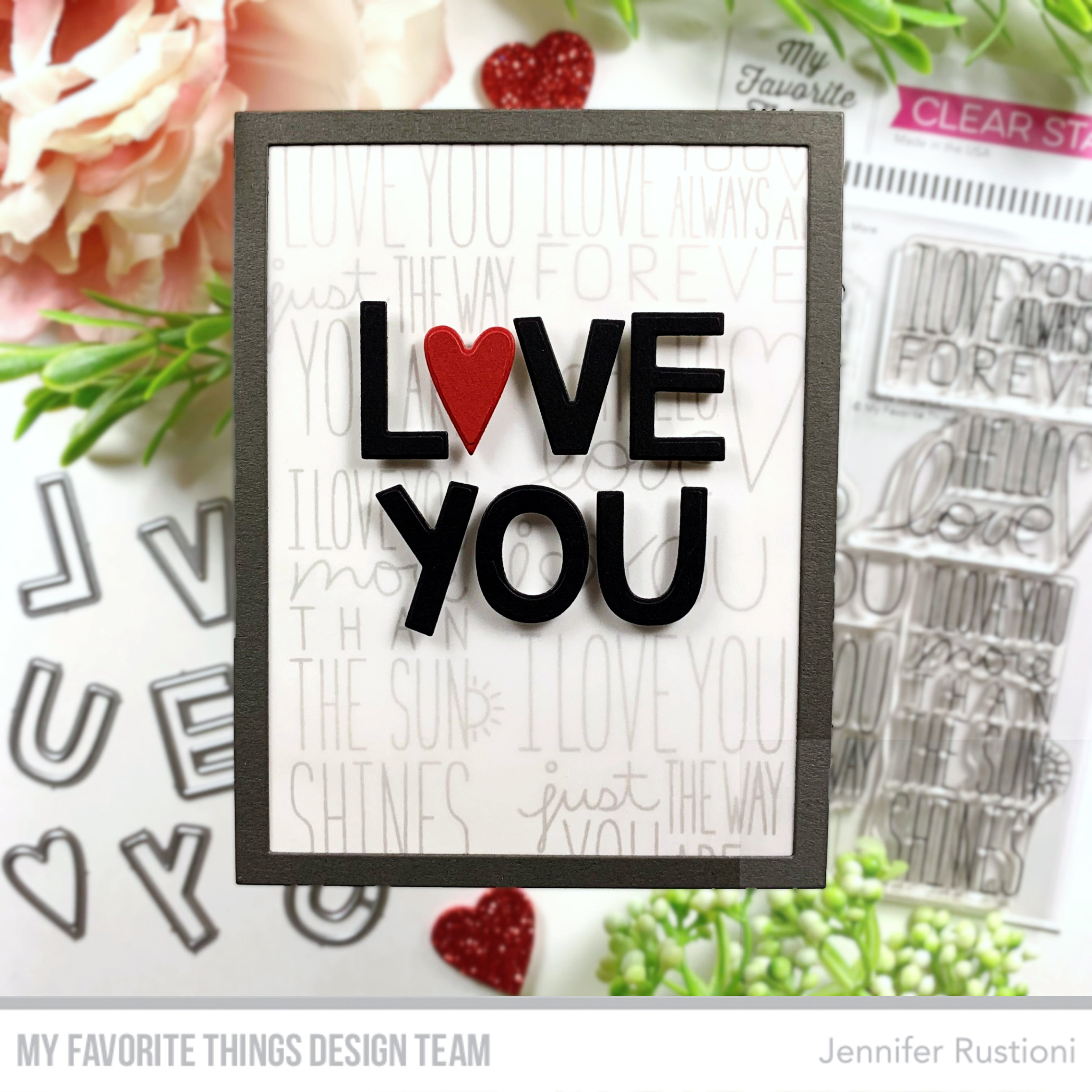 Handmade card from Jennifer Rustioni featuring products from My Favorite Things #mftstamps