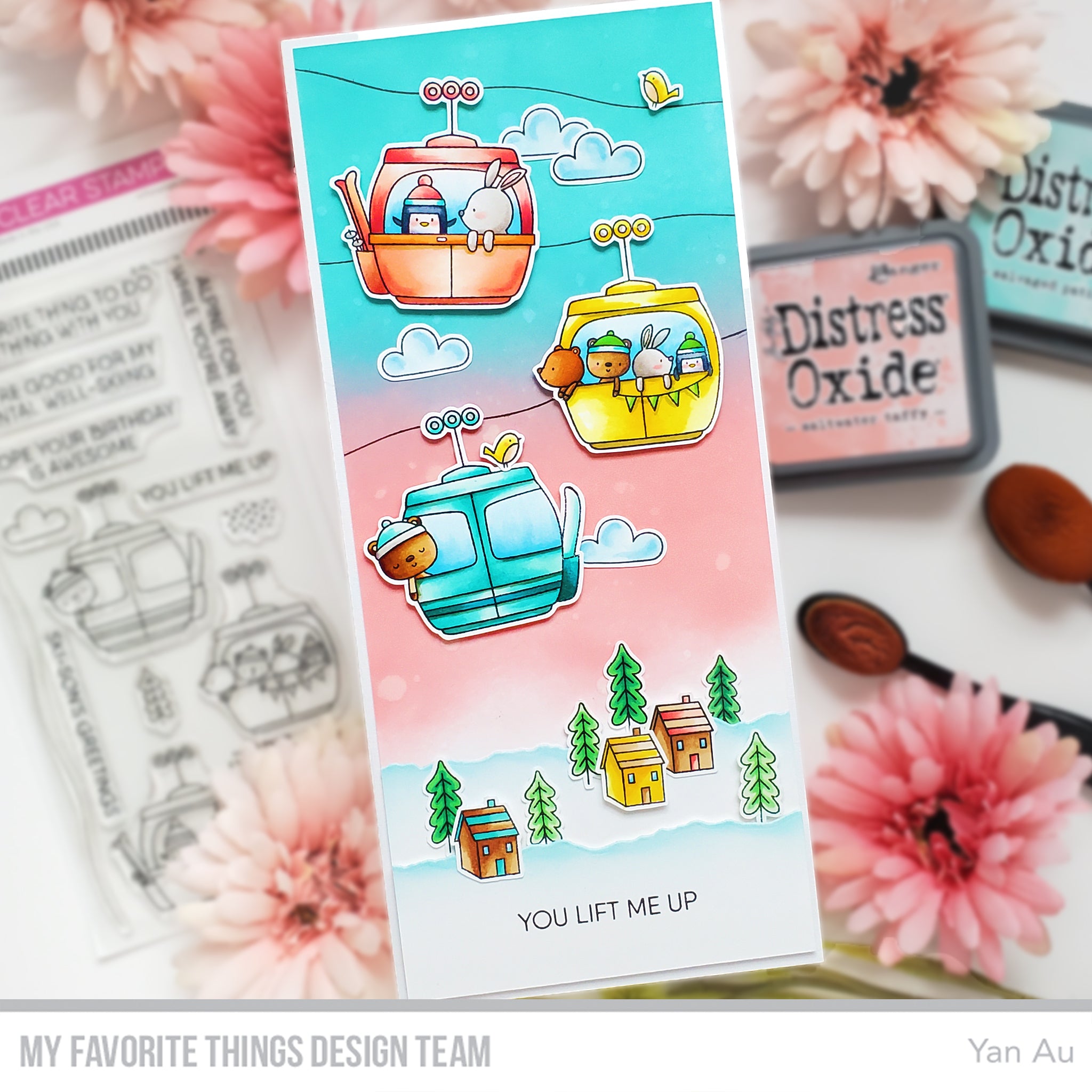 Handmade cards from Yan Au featuring products from My Favorite Things #mftstamps