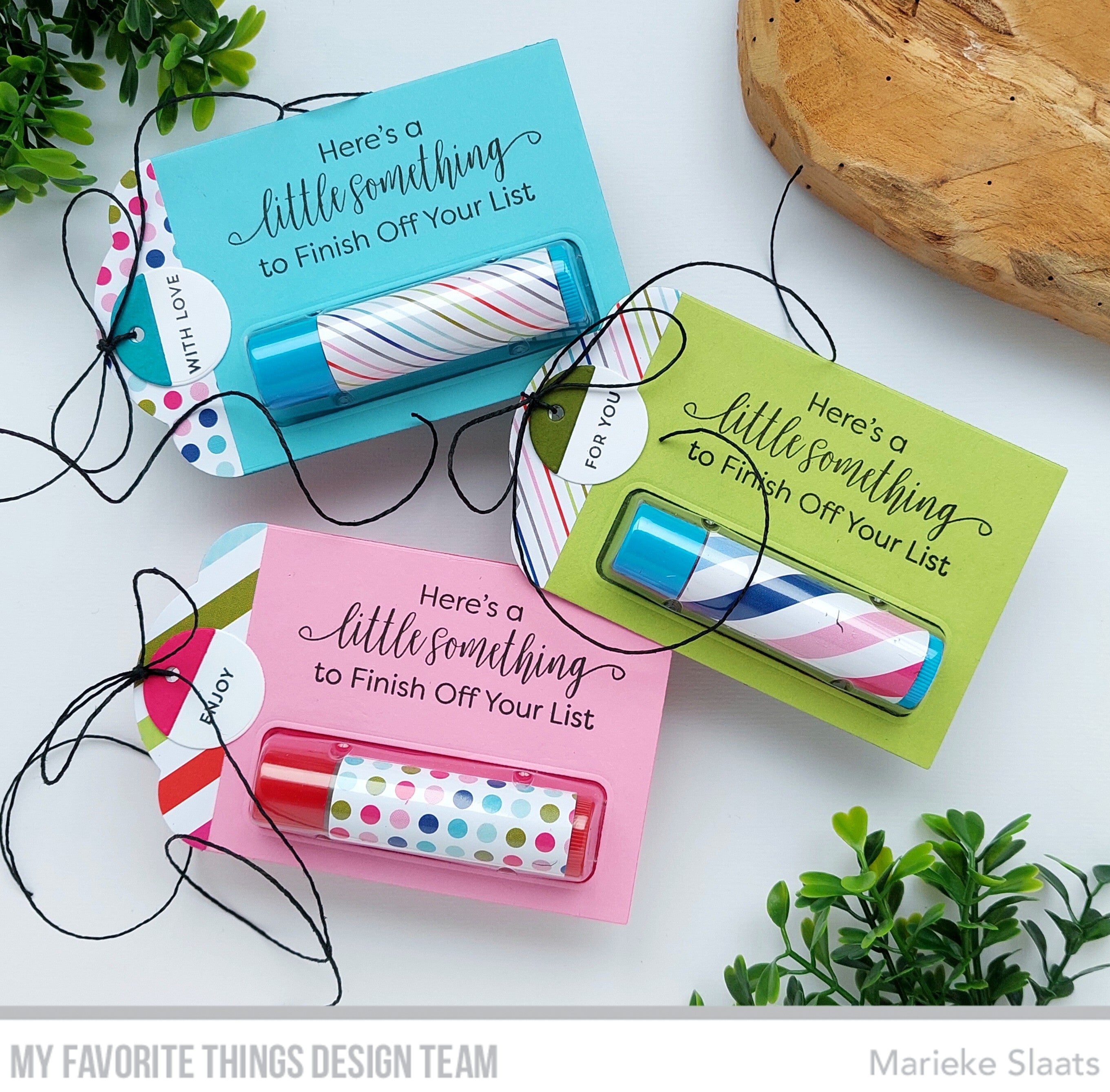 Handmade tags from Marieke Slaats featuring products from My Favorite Things #mftstamps