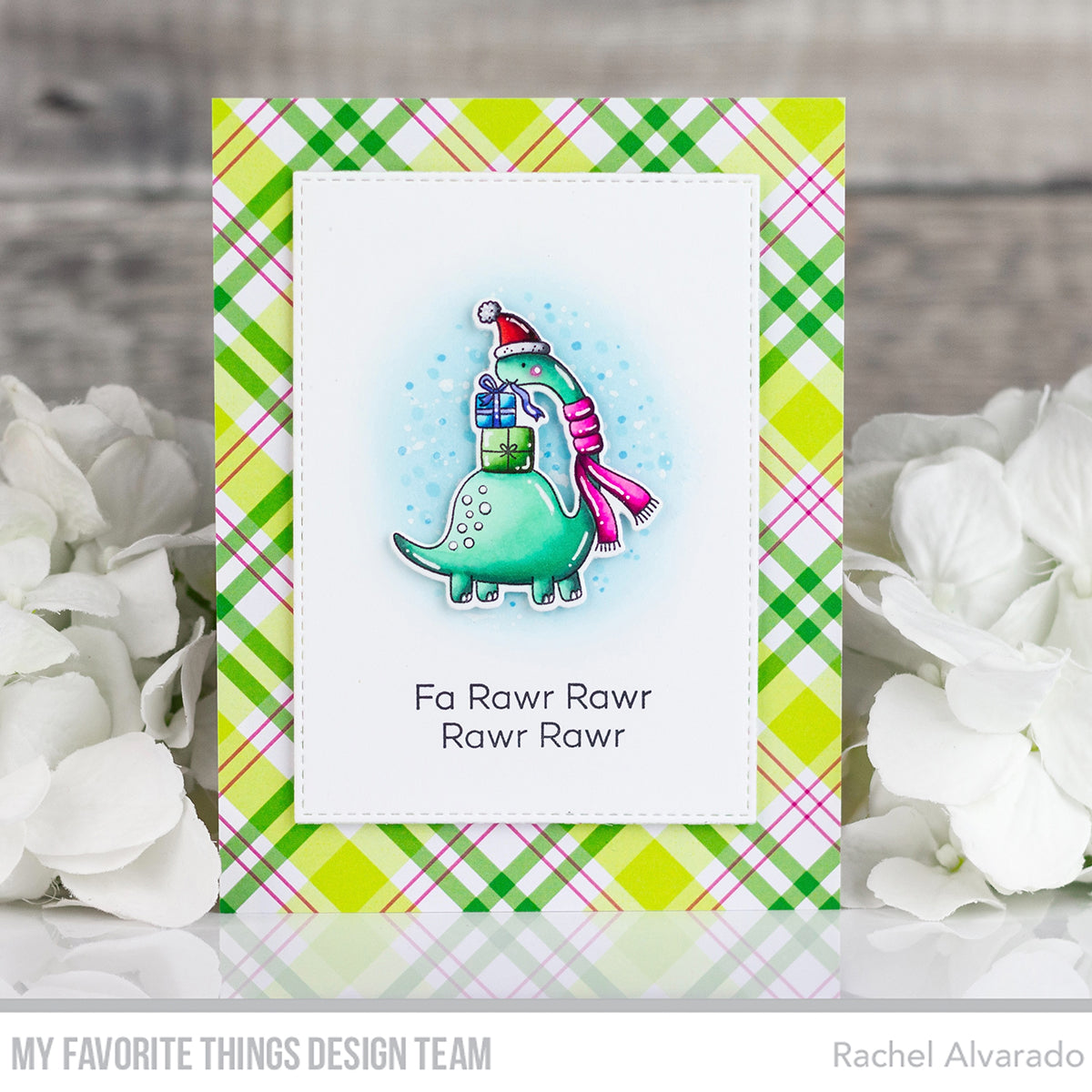 Handmade card from Rachel Alvarado featuring products form My Favorite Things #mftstamps