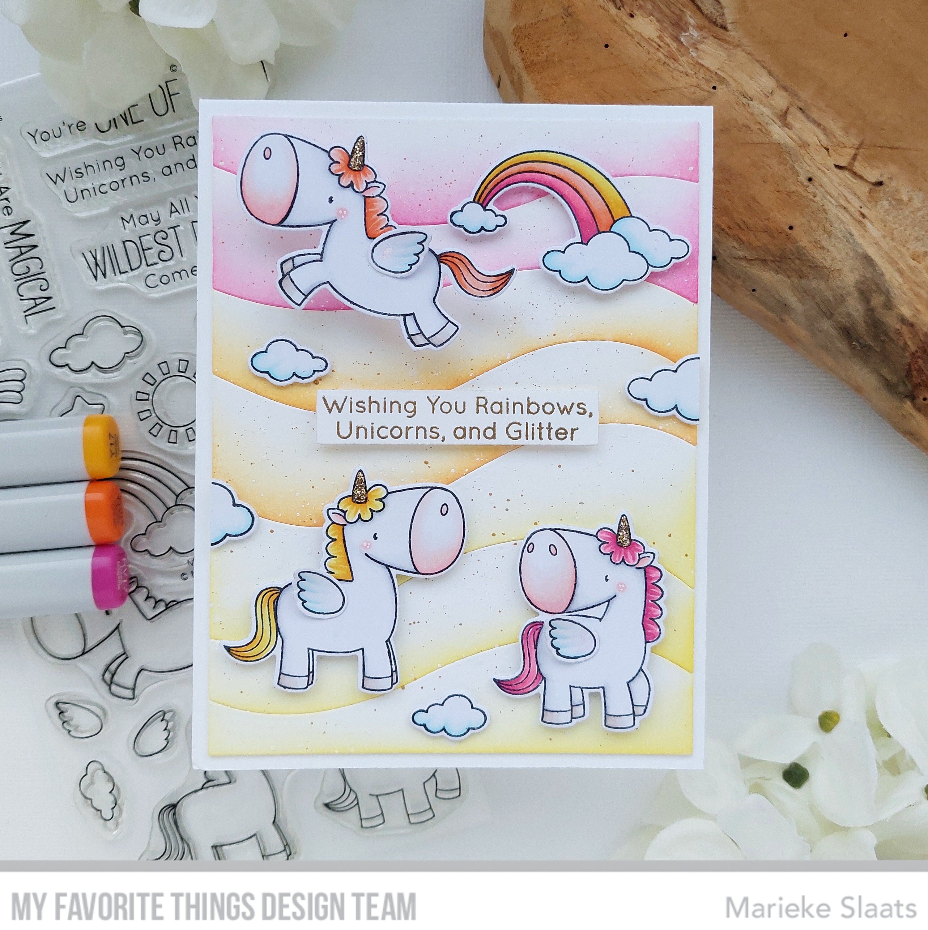 Handmade card from Marieke Slaats featuring products from My Favorite Things #mftstamps