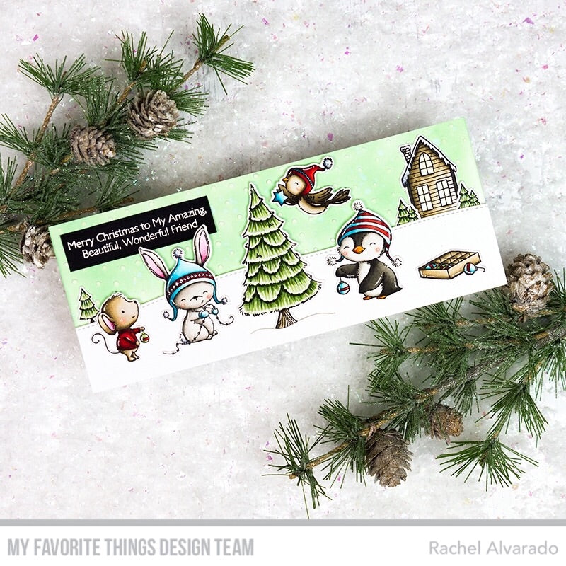 Handmade card from Rachel Alvarado featuring products from My Favorite Things #mftstamps