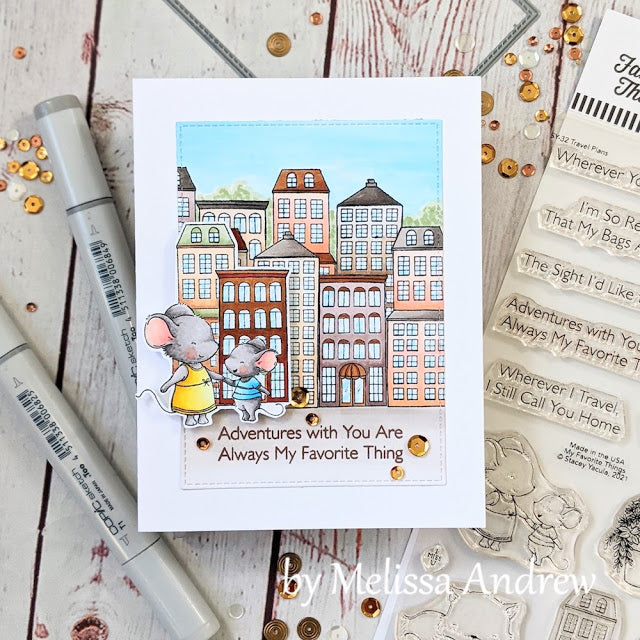 Handmade card from Melissa Andrew featuring products from My Favorite Things #mftstamps