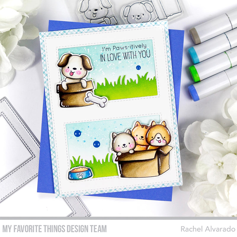 Handmade card from Rachel Alvarado featuring products from My Favorite Things #mftstamp