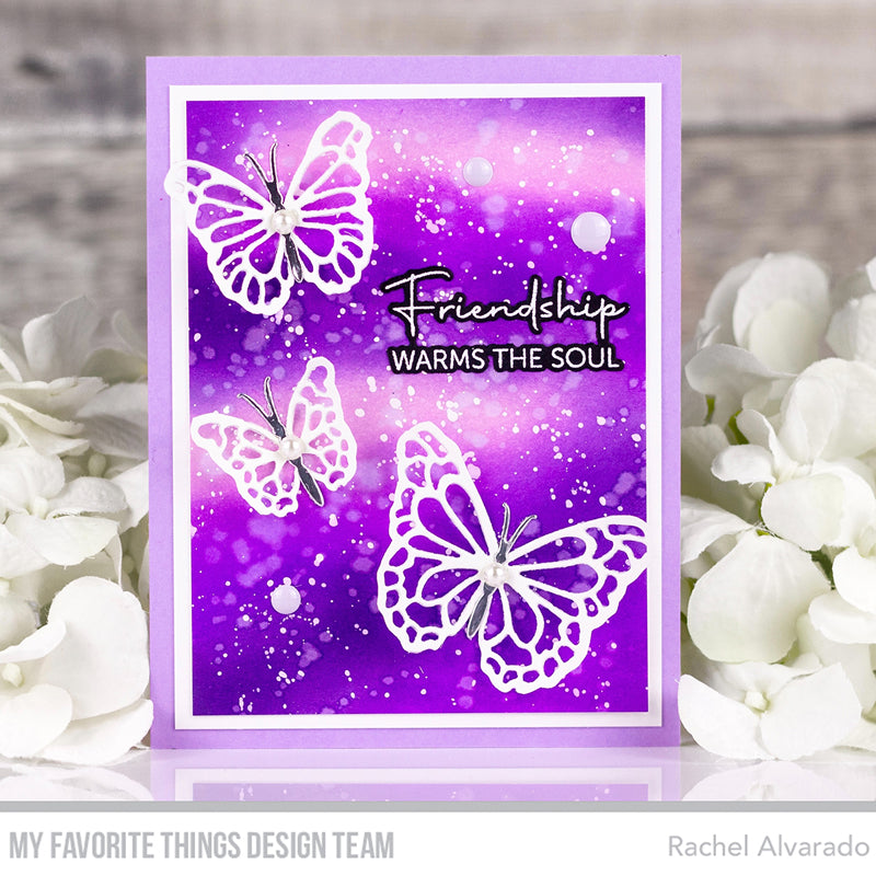 Handmade card from Rachel Alvarado featuring products from My Favorite Things #mftstamps
