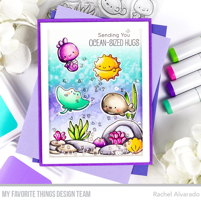 Handmade card from Rachel Alvarado featuring products from My Favorite Things #mftstamps