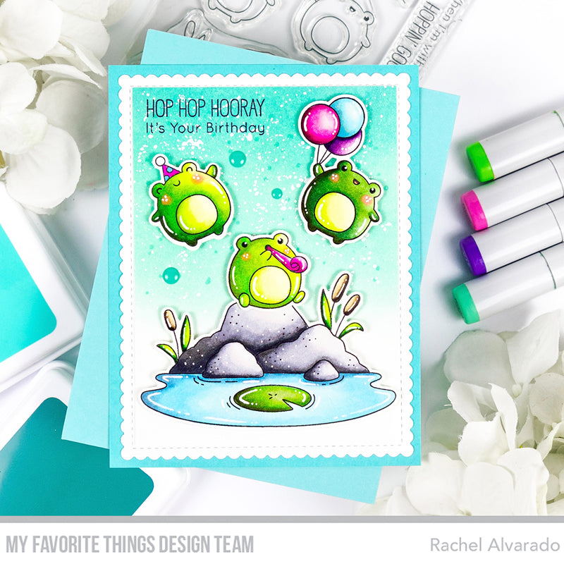 Handmade card from Rachel Alvarado featuring products from My Favorite Things #mftstamps