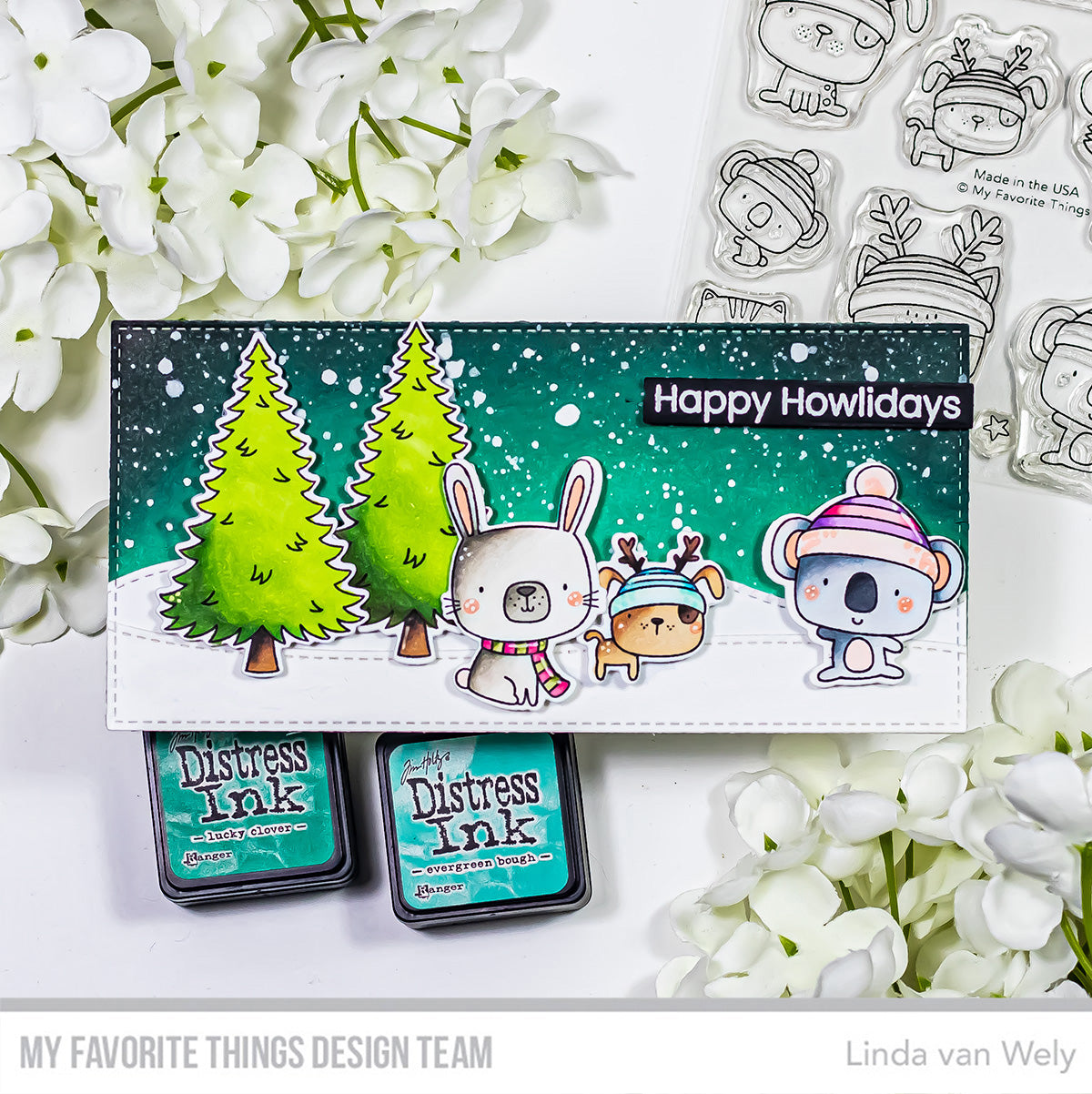 Handmade card from Linda van Wely featuring products from My Favorite Things #mftstamps