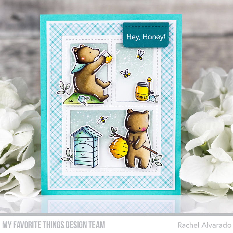 Handmade card from Rachel Alvarado featuring products from My Favorite Things #mftstamps