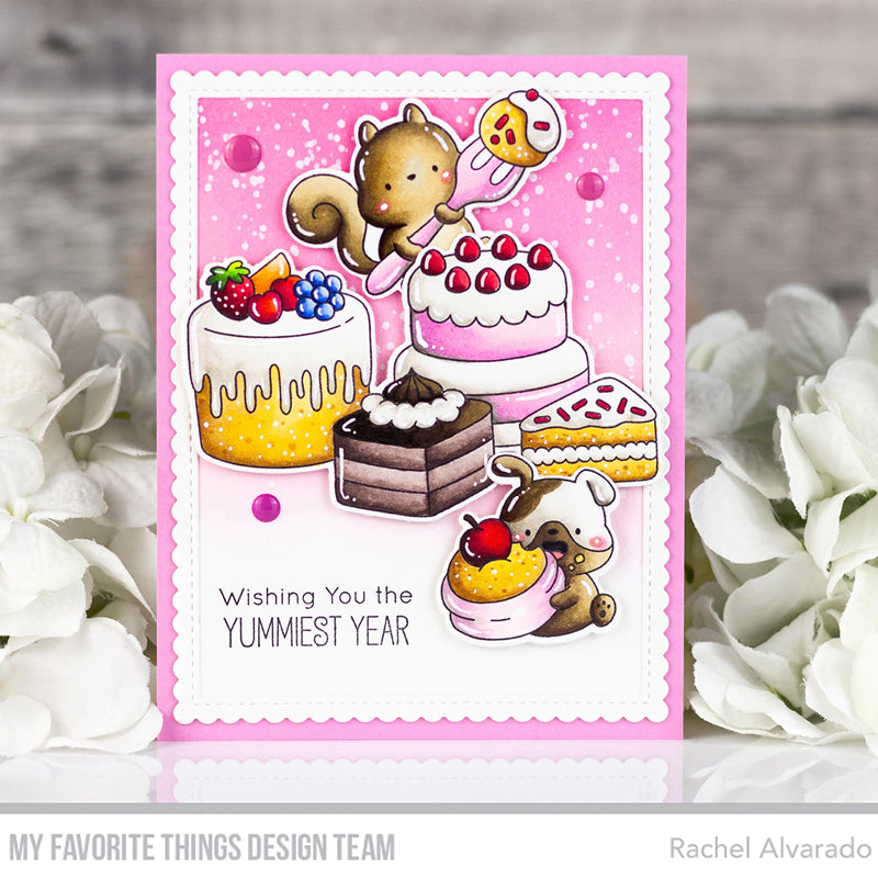 Handmade card from Rachel Alvarado featuring products from My Favorite Things #mftstamps