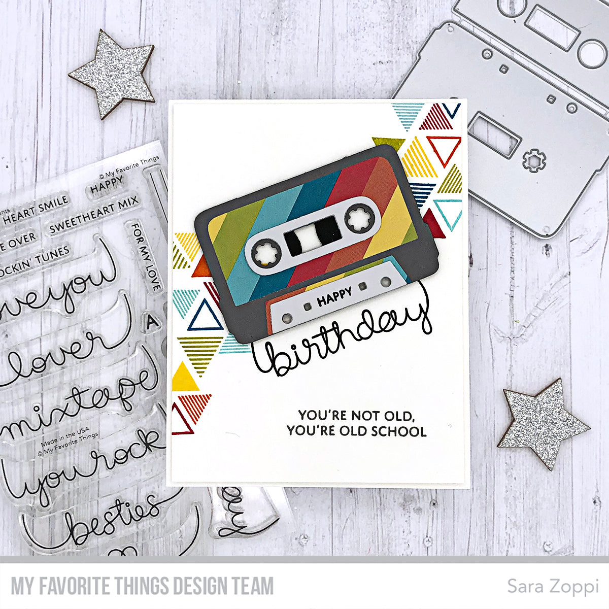 Handmade card from Sara Zoppi featuring products from My Favorite Things #mftstamps