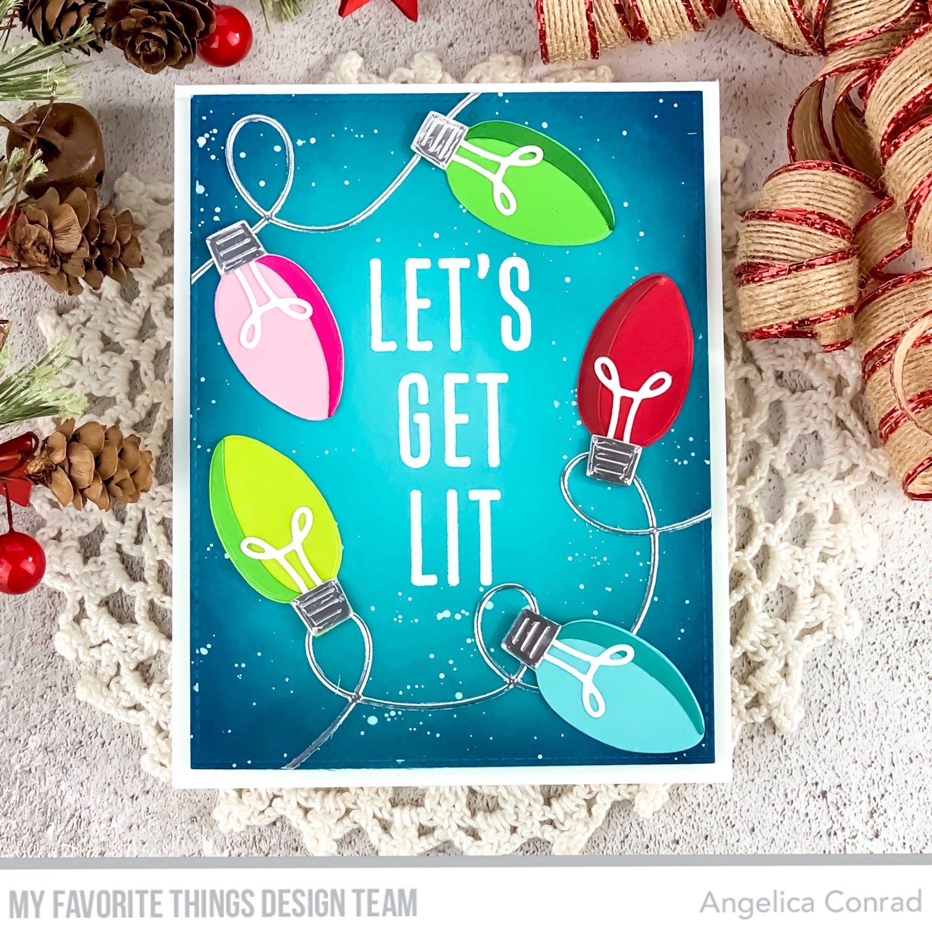 Handmade card from Angelica Conrad featuring products from My Favorite Things #mftstamps