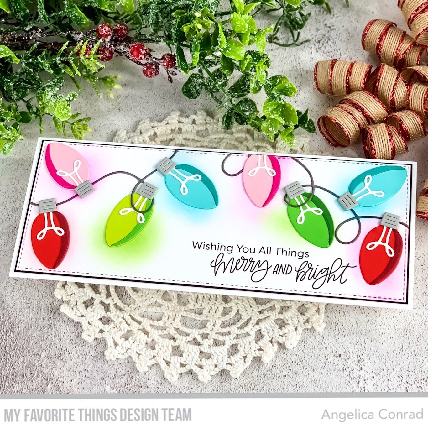 Handmade card from Angelica Conrad featuring products from My Favorite Things #mftstamps