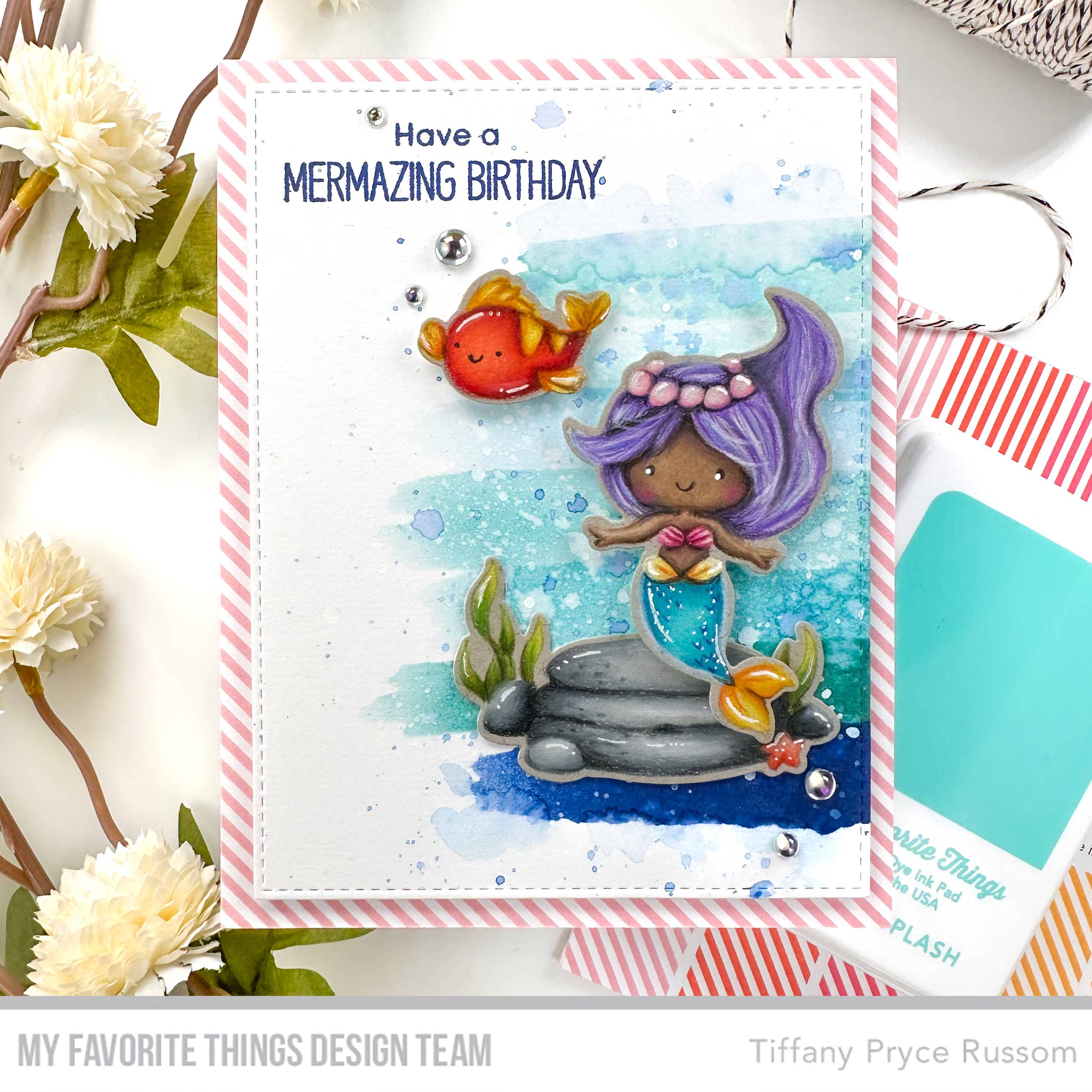 Handmade card from Tiffany Pryce Russom featuring products from My Favorite Things #mftstamps