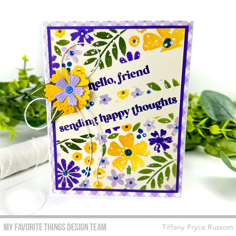 Handmade card from Tiffany Pryce Russom featuring products from My Favorite Things #mftstamps