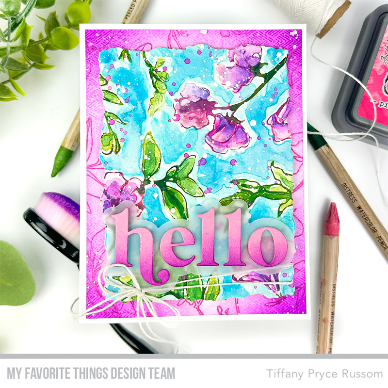 Handmade card from Tiffany Pryce Russom featuring products from My Favorite Things #mftstamps