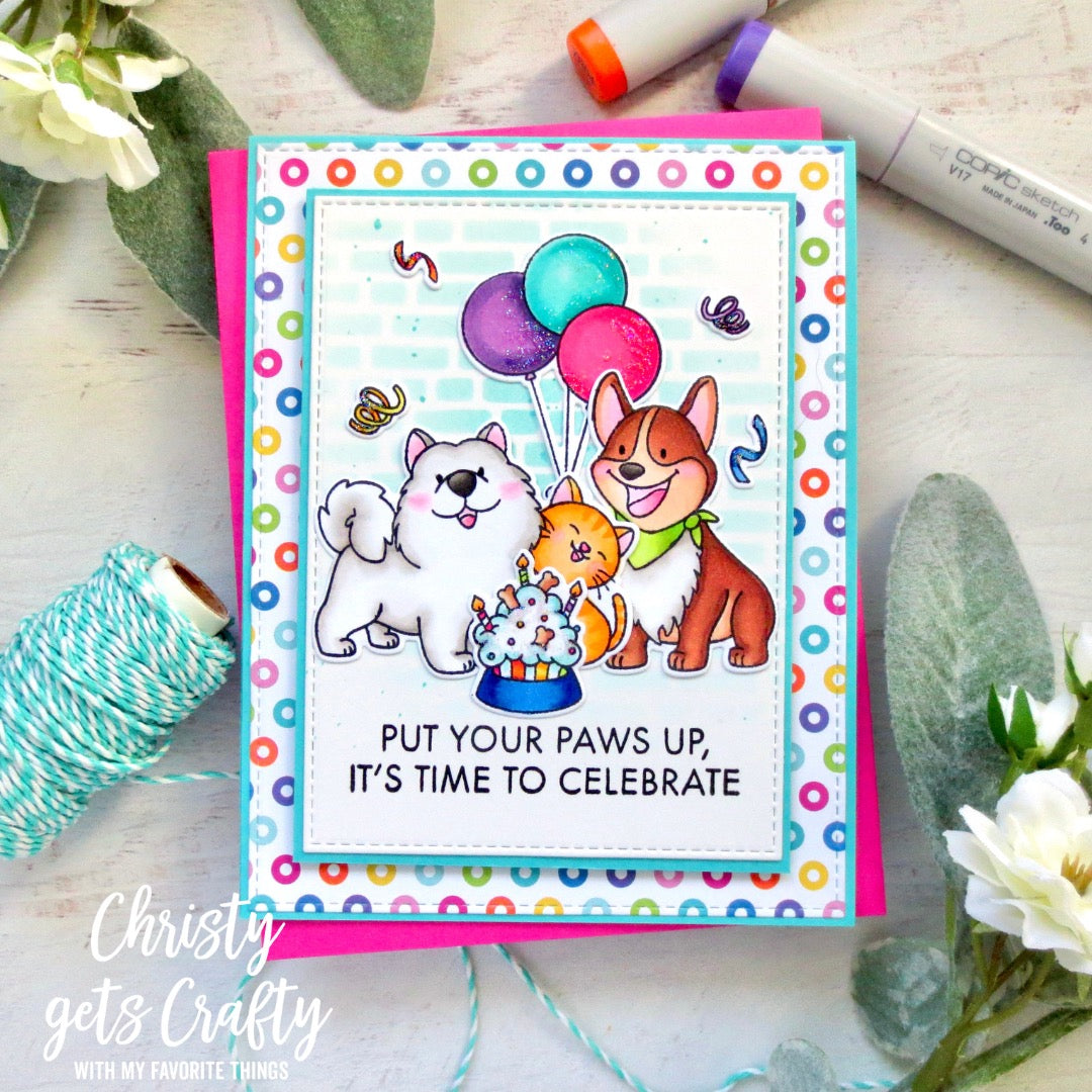 Handmade card from Christy Reuling featuring products from My Favorite Things #mftstamps