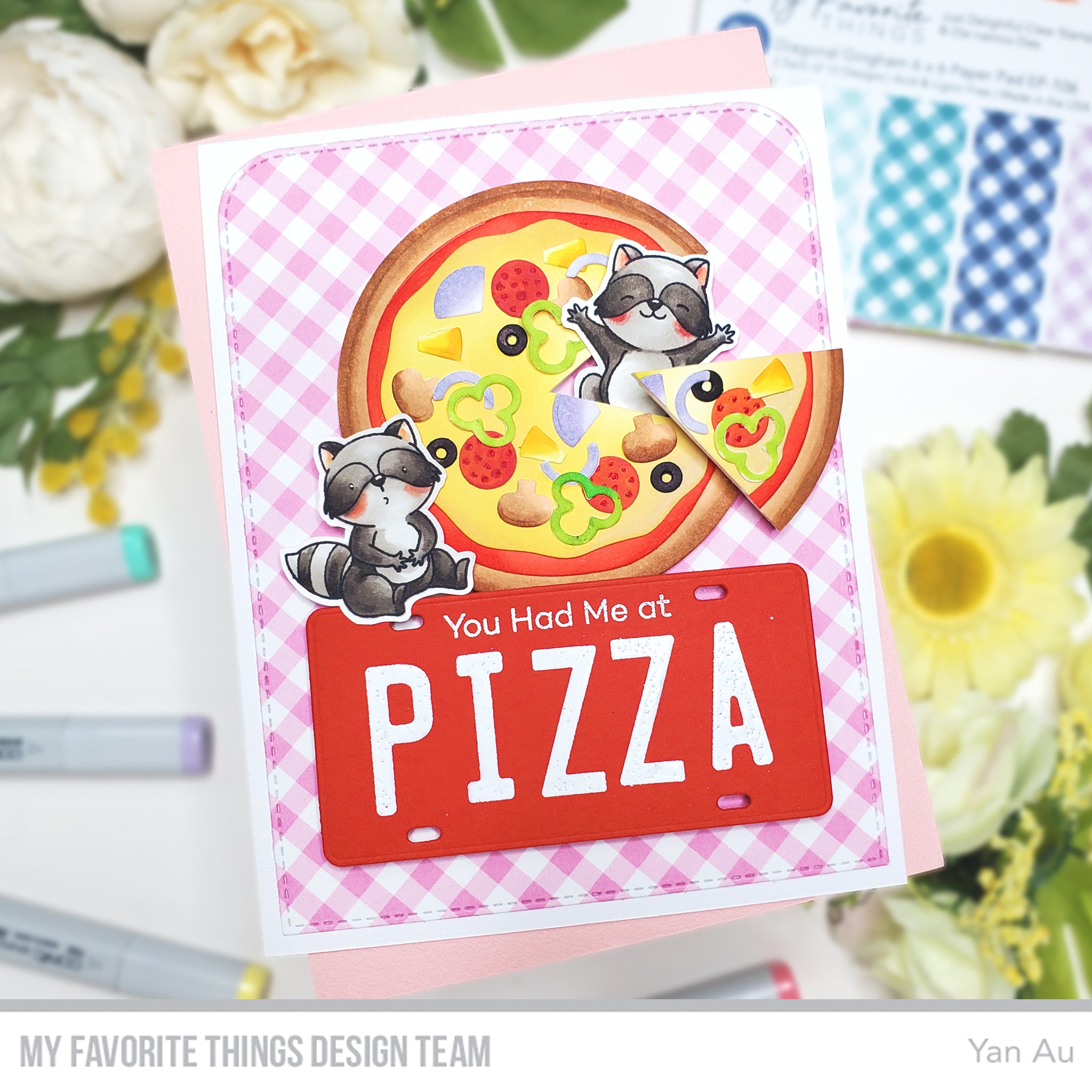 Handmade card from Yan Au featuring products from My Favorite Things #mftstamps