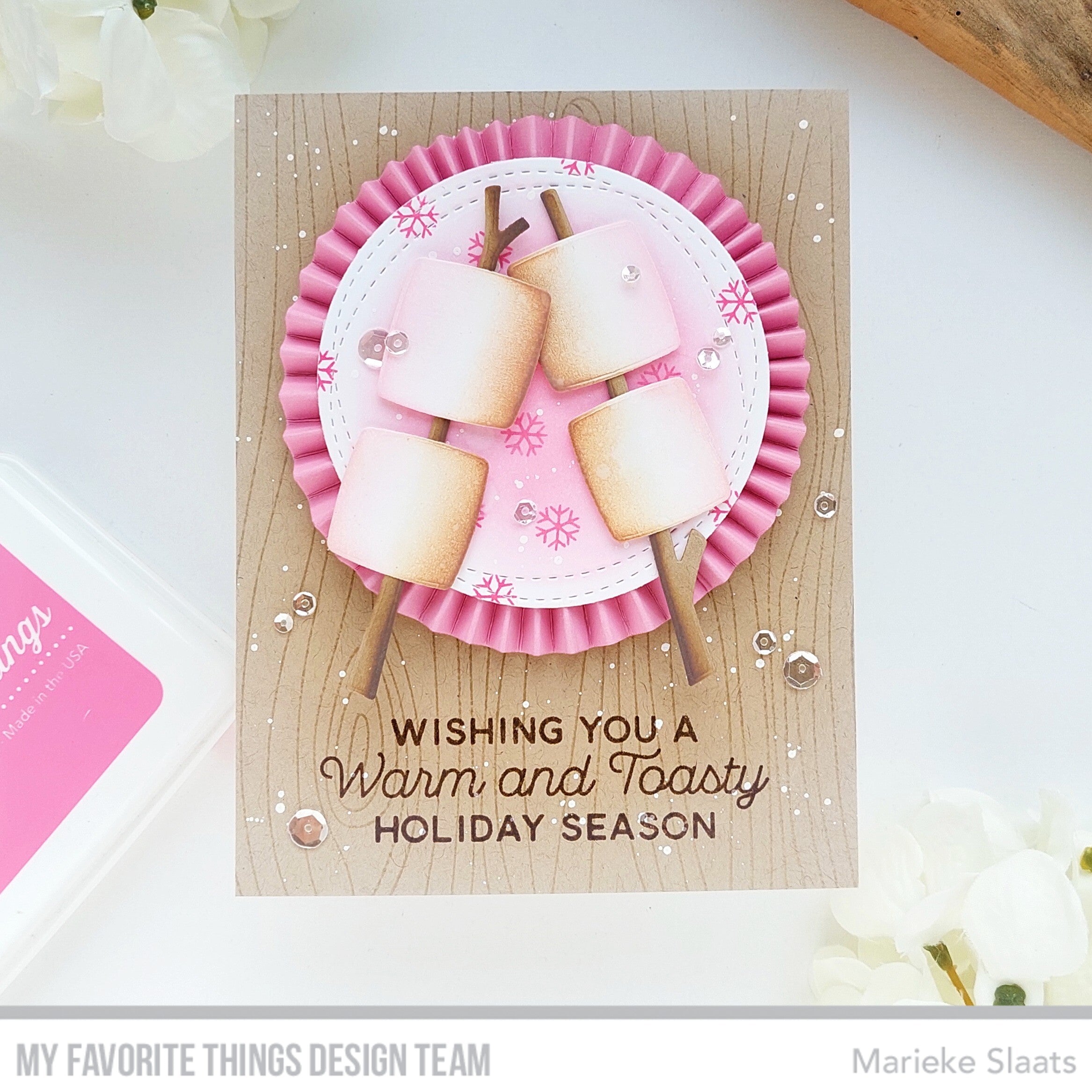 Handmade card from Marieke Slaats featuring products from My Favorite Things #mftstamps