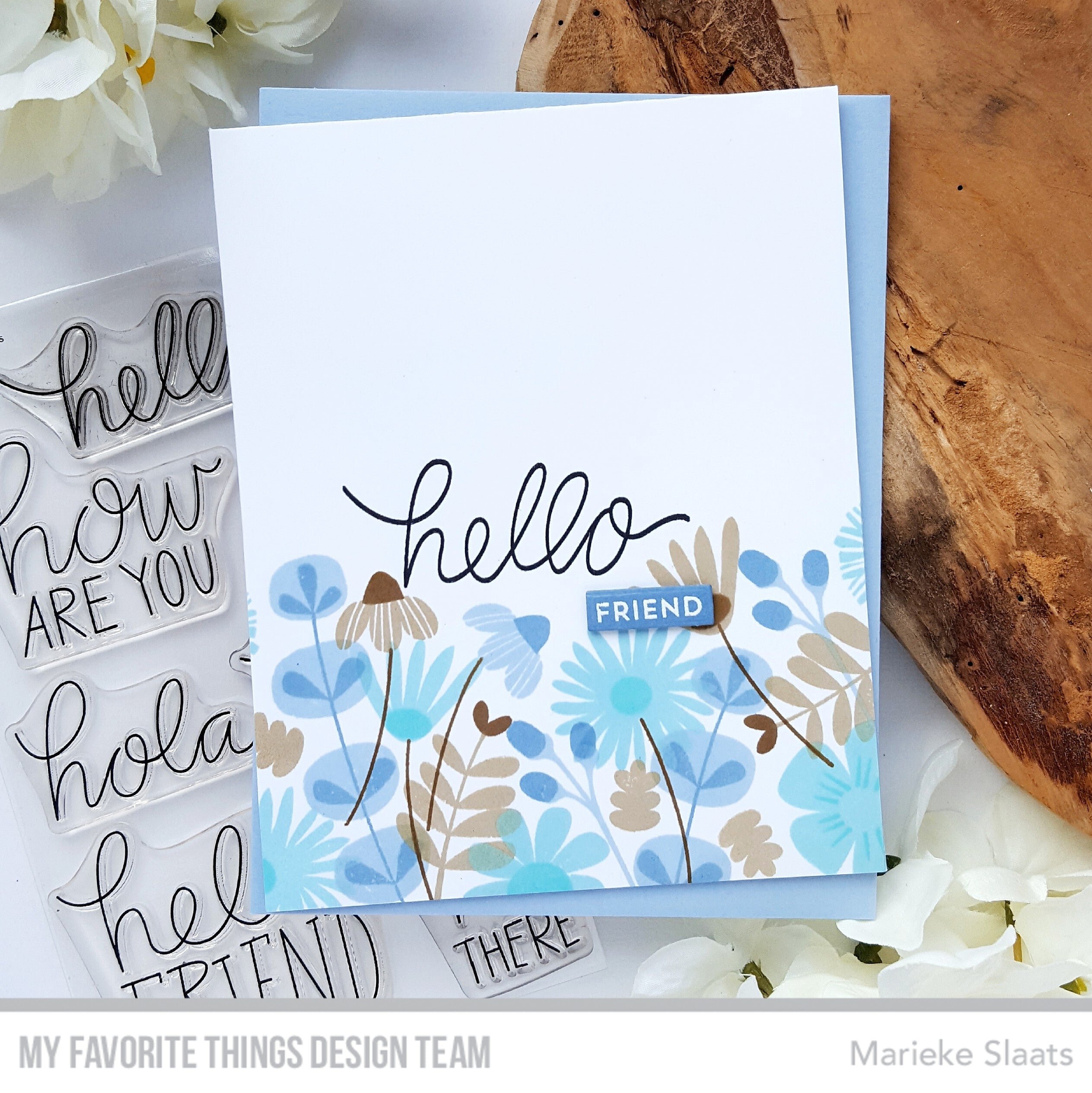 Handmade card from Marieke Slaats featuring products from My Favorite Things #mftstamps