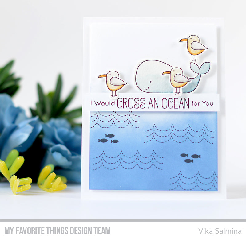 Handmade card from Vika Salmina featuring products from My Favorite Things #mftstamps