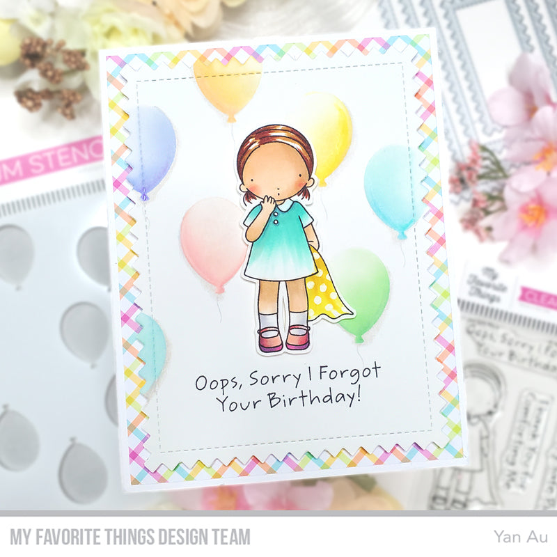 Handmade card from Yan Au featuring products from My Favorite Things #mftstamps