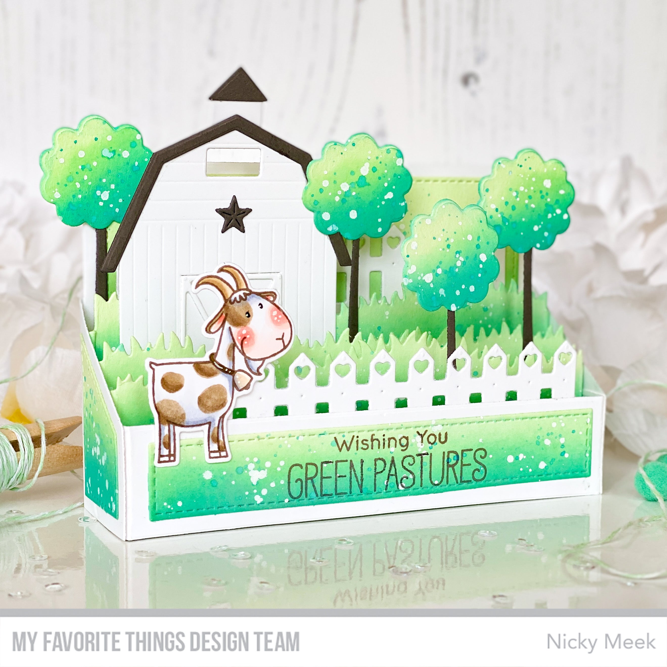 Handmade card from Nicky Meek featuring products from My Favorite Things #mftstamps