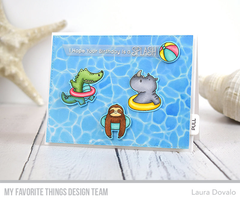Handmade card from Laura Dovalo featuring products from My Favorite Things #mftstamps
