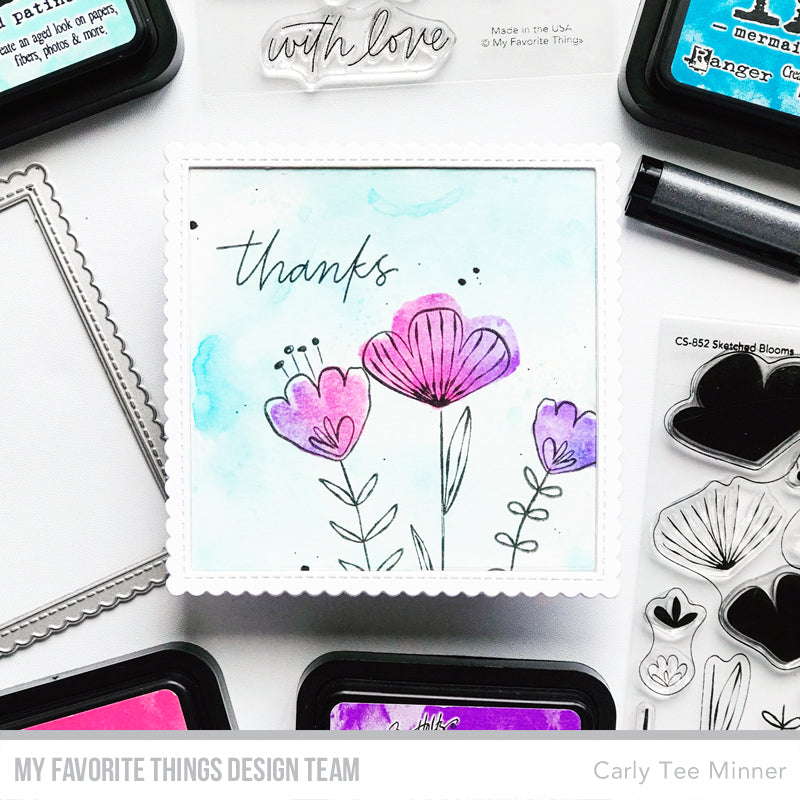 Handmade card from Carly Tee Minner featuring products from My Favorite Things #mftstamps