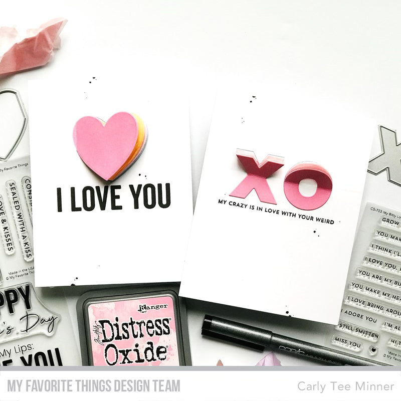 Handmade cards from Carly Tee Minner featuring products from My Favorite Things #mftstamps