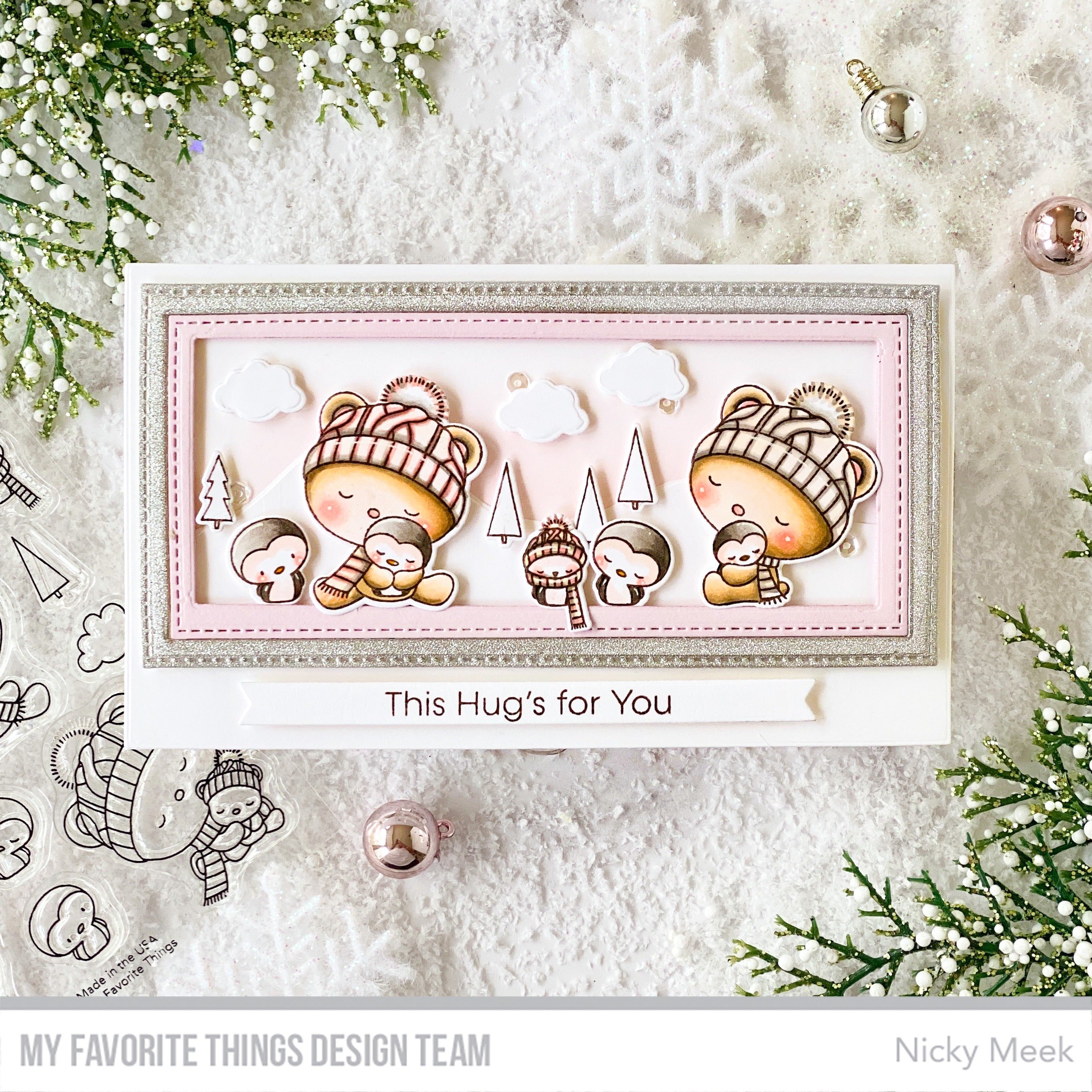 Handmade card from Nicky Meek featuring products from My Favorite Things #mftstamps