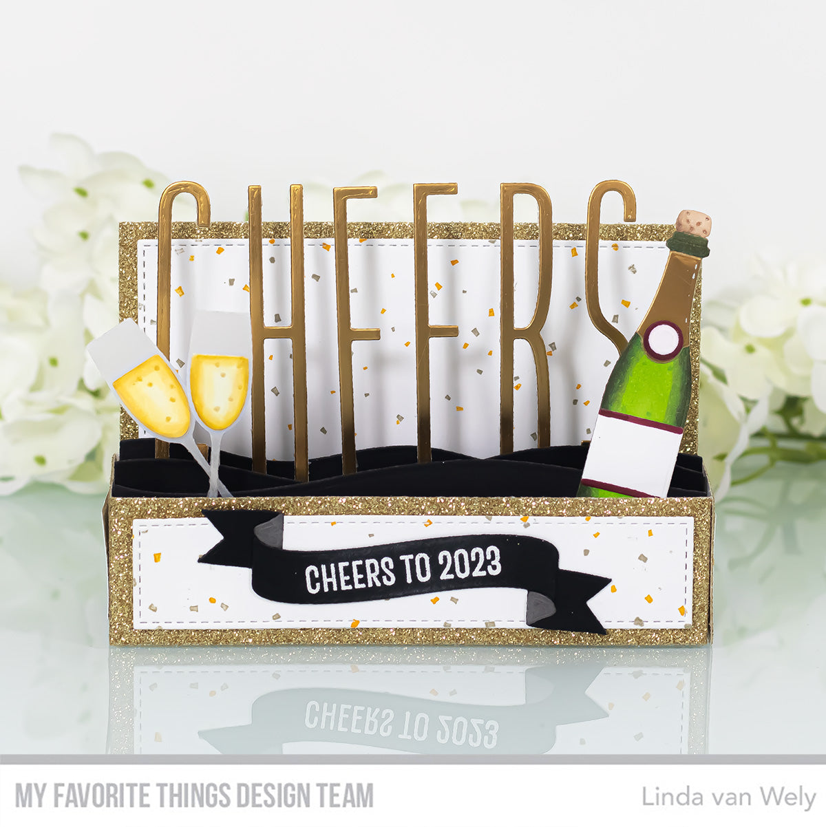 Handmade card from Linda van Wely featuring products from My Favorite Things #mftstamps