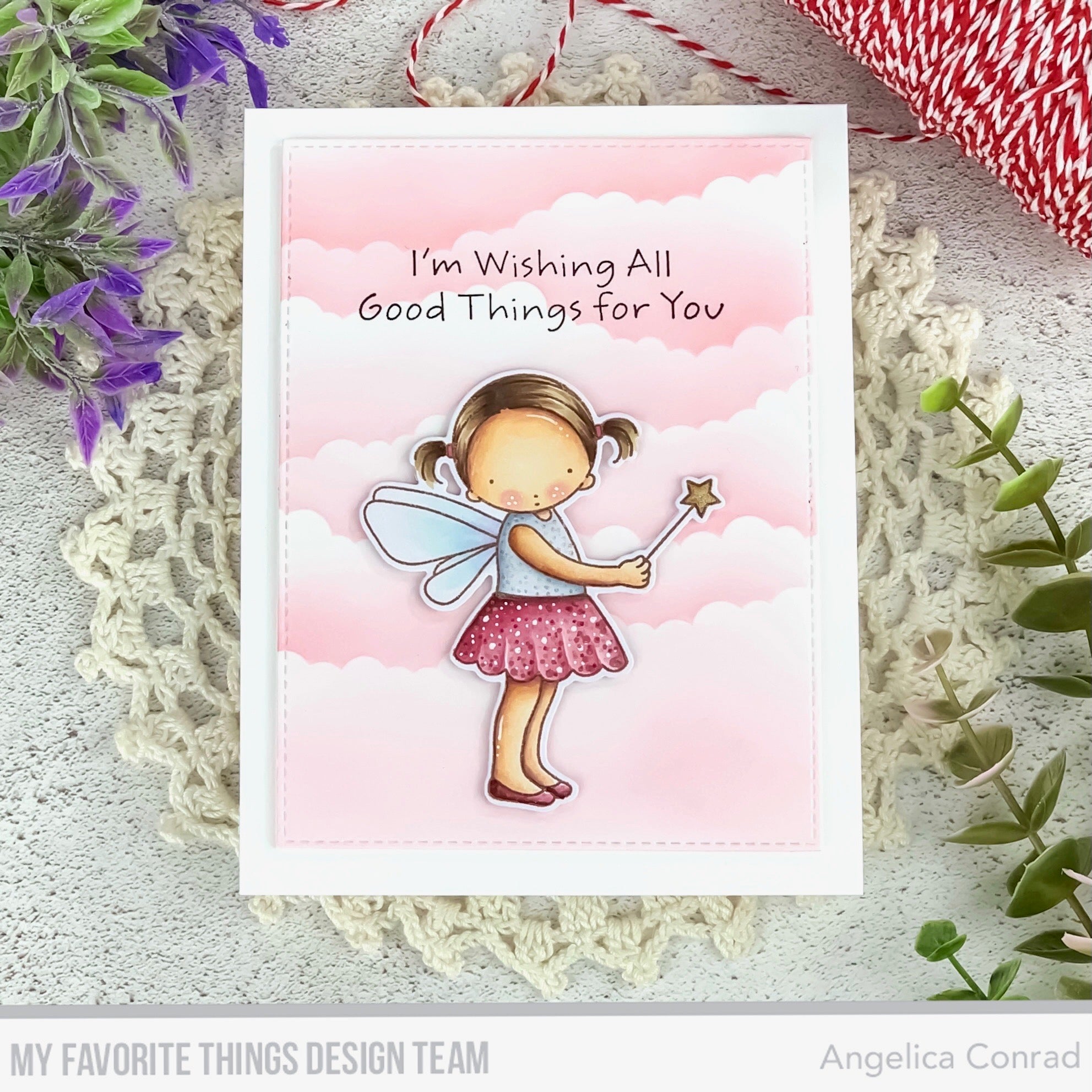 Handmade card from Angelica Conrad featuring products from My Favorite Things #mftstamps