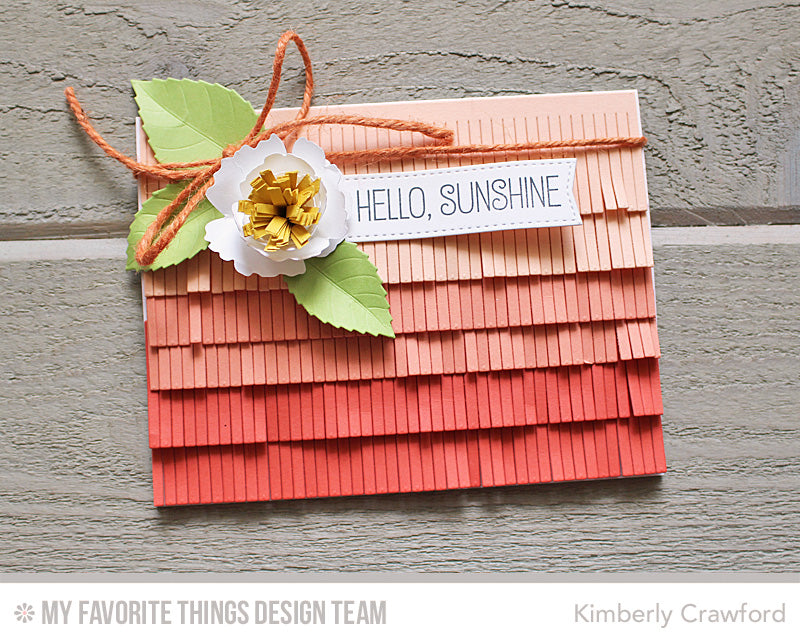 Handmade card from Kimberly Crawford featuring products from My Favorite Things #mftstamps