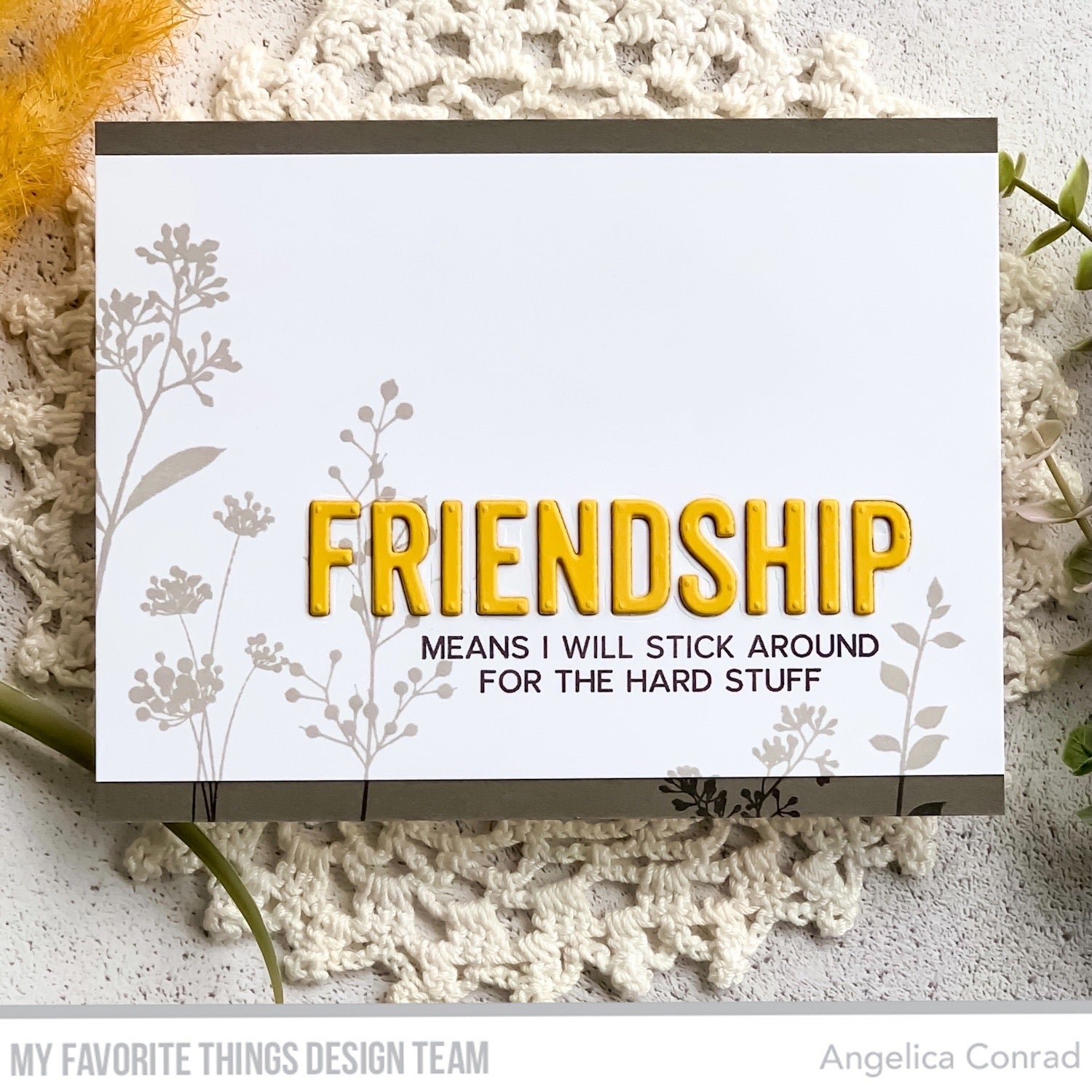 Handmade card from Angelica Conrad featuring products from My Favorite Things #mftstamps