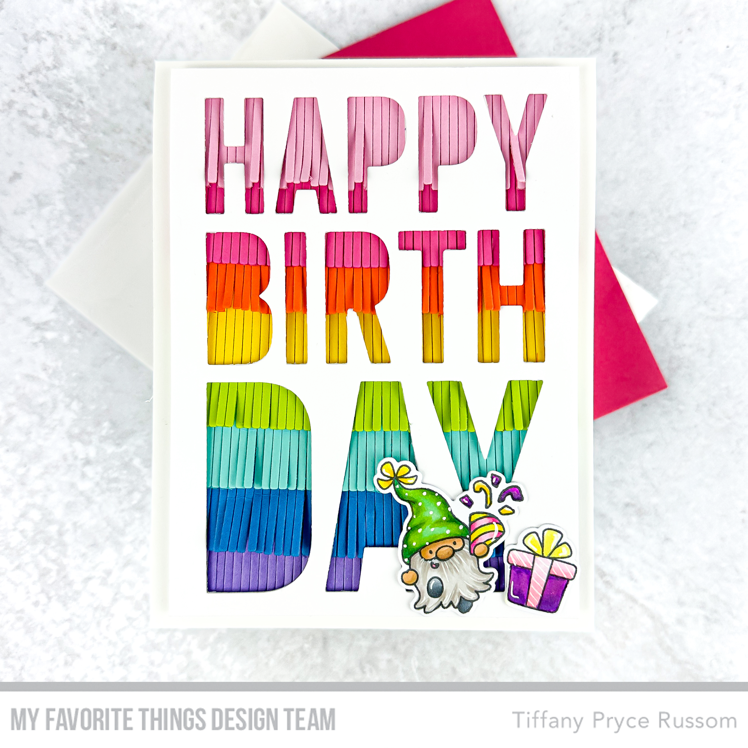 Handmade card from Tiffany Pryce Russom featuring products from My Favorite Things #mftstamps