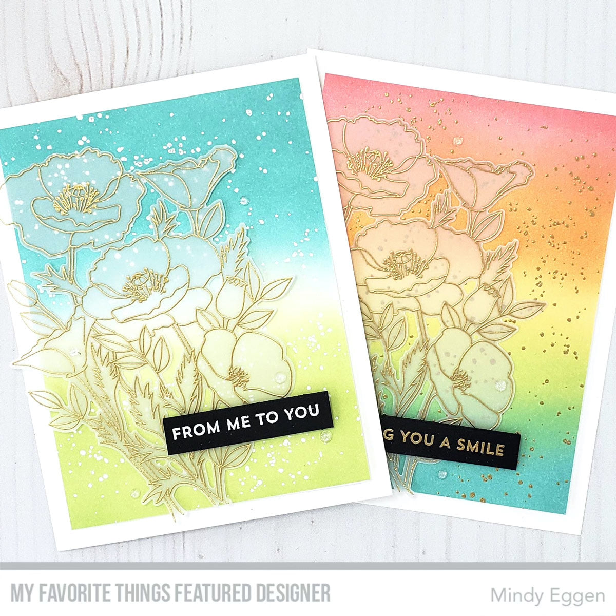 Handmade cards from Mindy Eggen featuring products from My Favorite Things #mftstamps