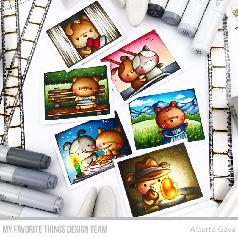 Handmade card from Alberto Gava featuring products from My Favorite Things #mftstamps
