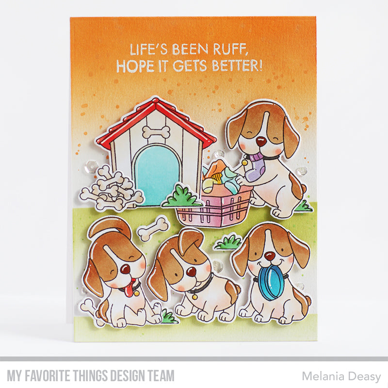 Handmade card from Melania Deasy featuring products from My Favorite Things #mftstamps