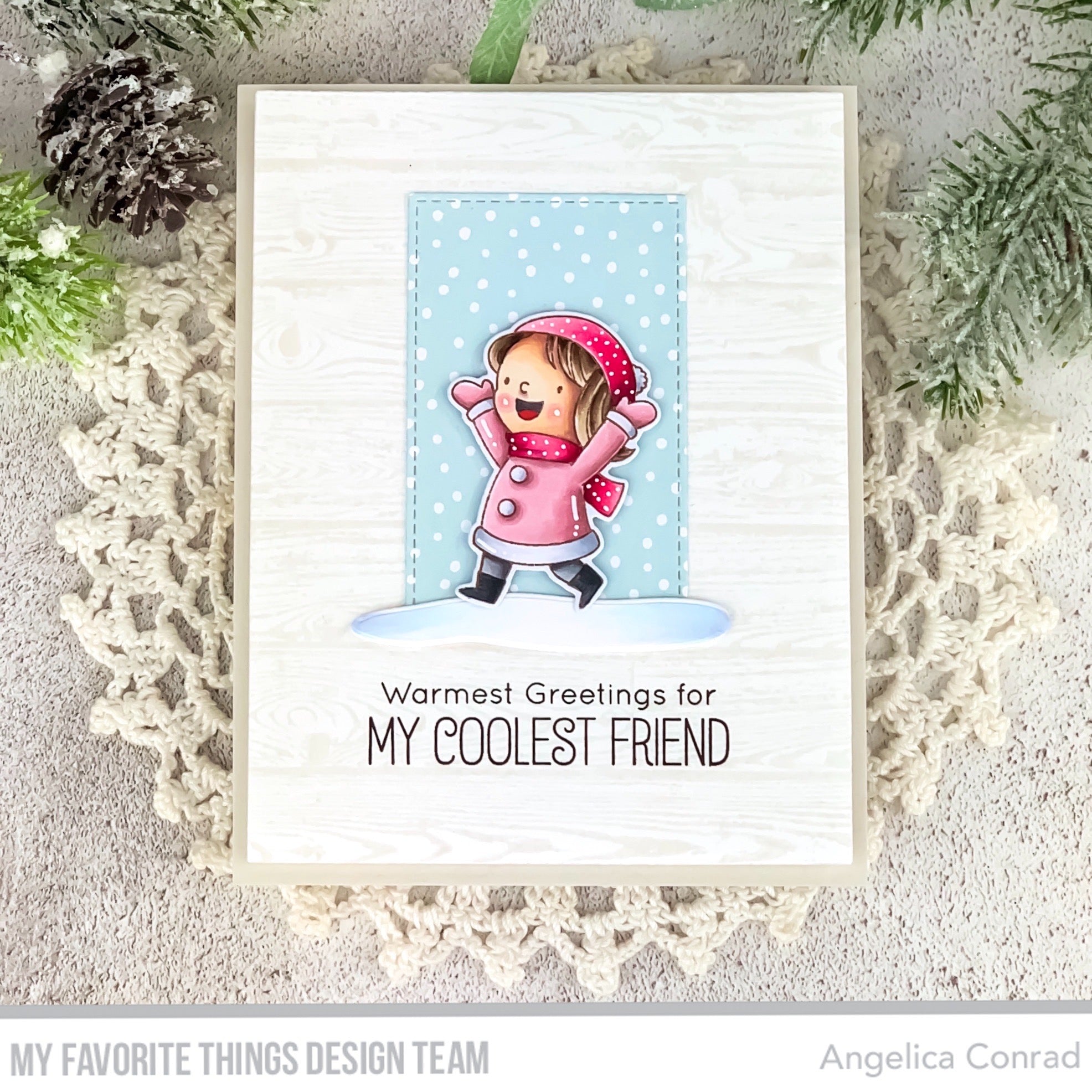 Handmade card from Angelica Conrad featuring products from My Favorite Things #mftstamps