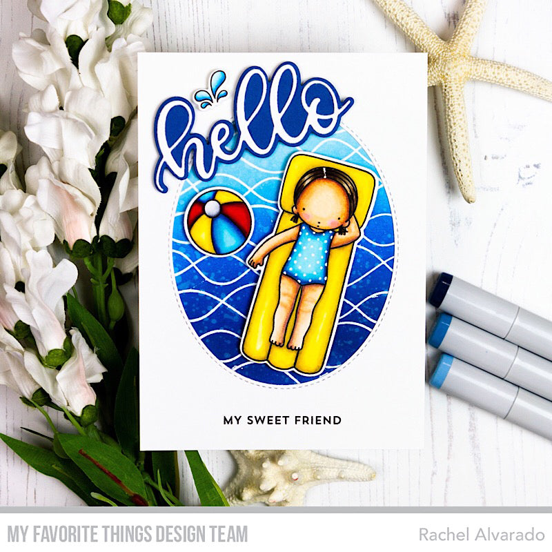 Handmade card from Rachel Alvarado featuring products from My Favorite Things #mftstamps