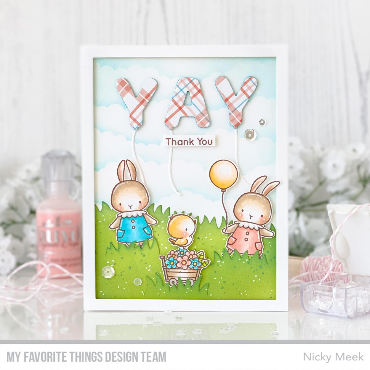 Handmade card from Nicky Meek featuring products from My Favorite Things #mftstamps