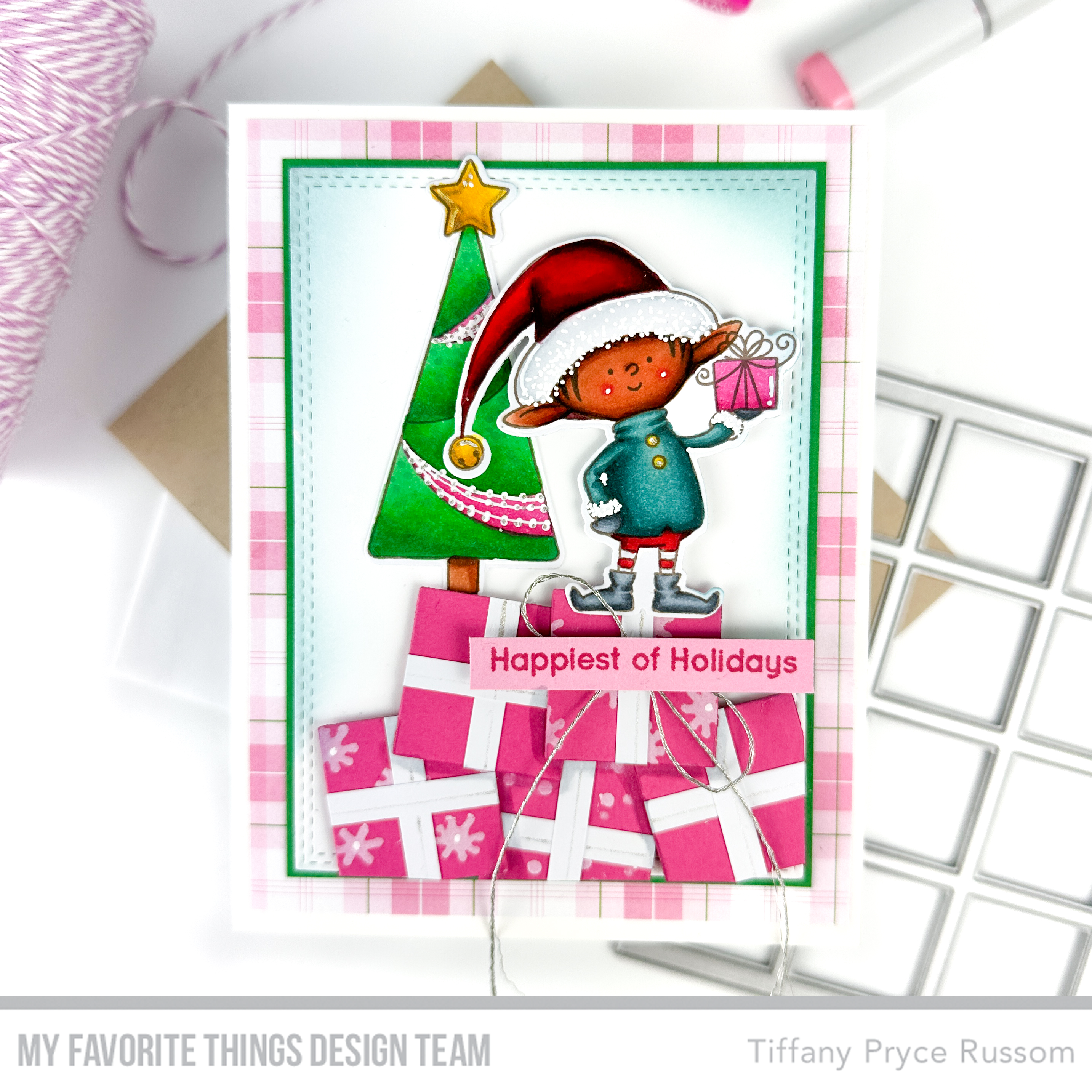 Handmade card from Tiffany Pryce Russom featuring products from My Favorite Things #mftstamps