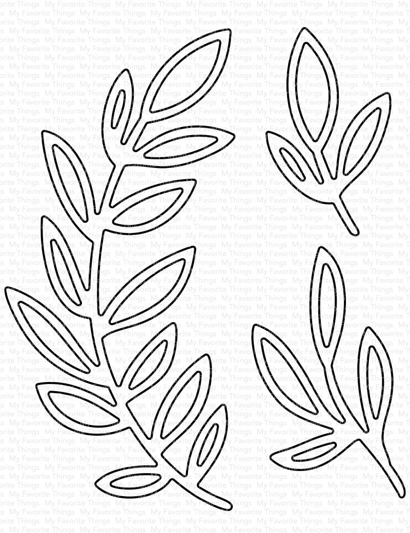 Grande Greenery - Outline Die-namics – MFT Stamps